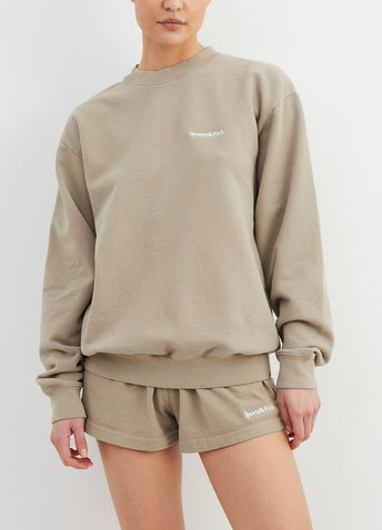 Serif Logo Crewneck Sweatshirt