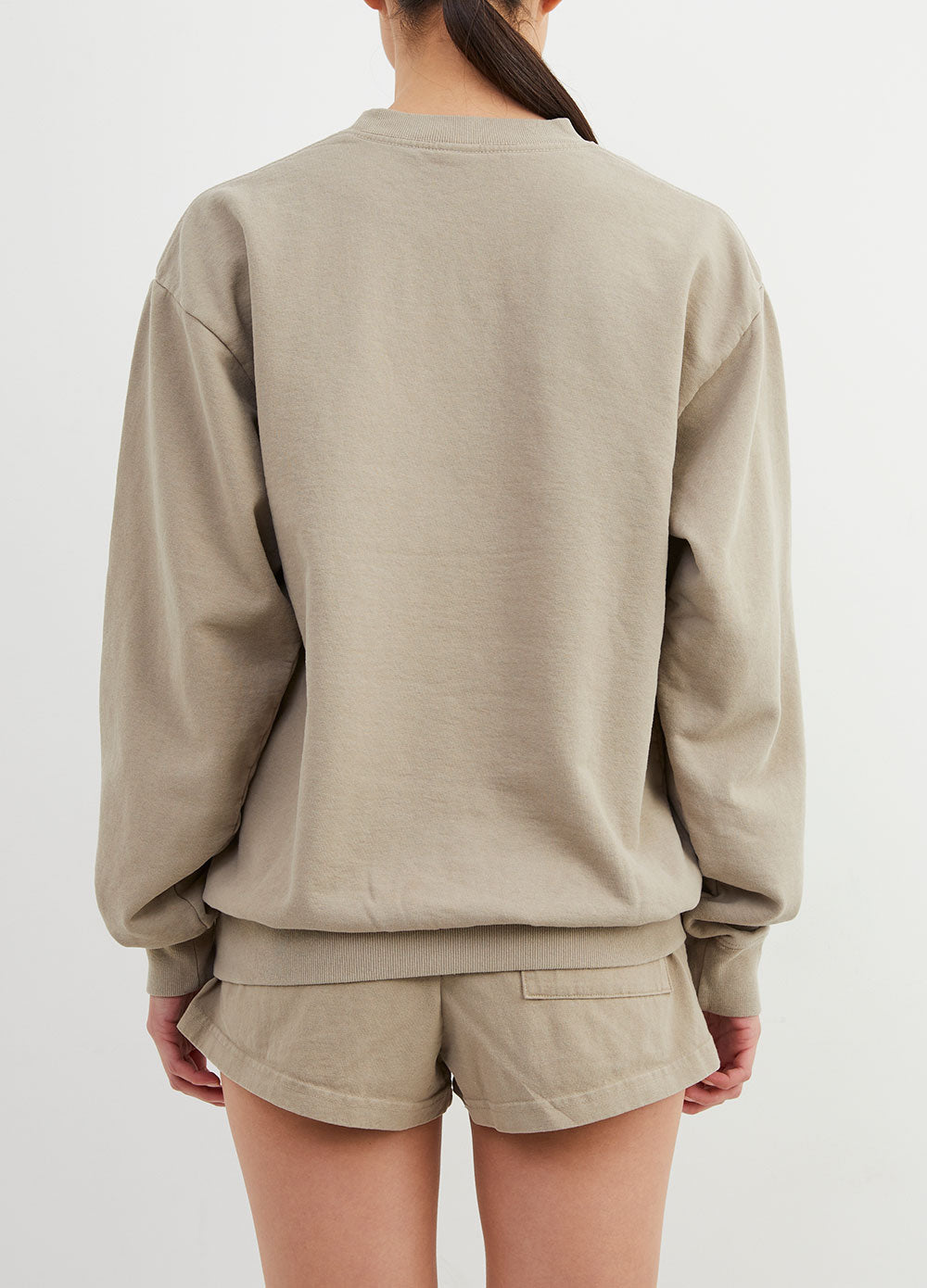 Serif Logo Crewneck Sweatshirt