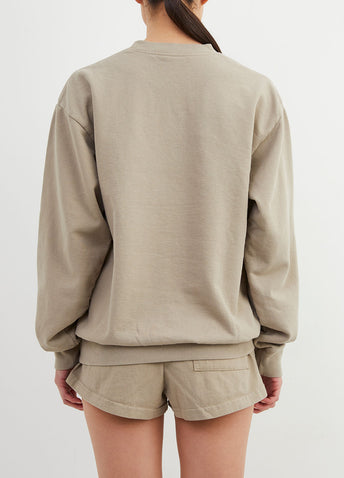 Serif Logo Crewneck Sweatshirt