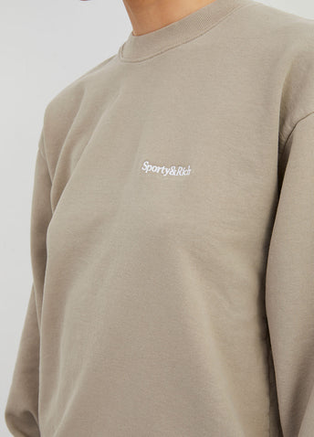 Serif Logo Crewneck Sweatshirt
