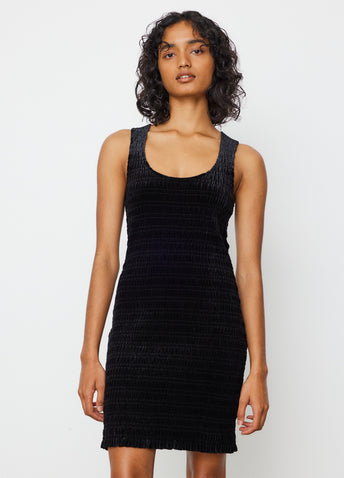Velvet Smock Mini Dress