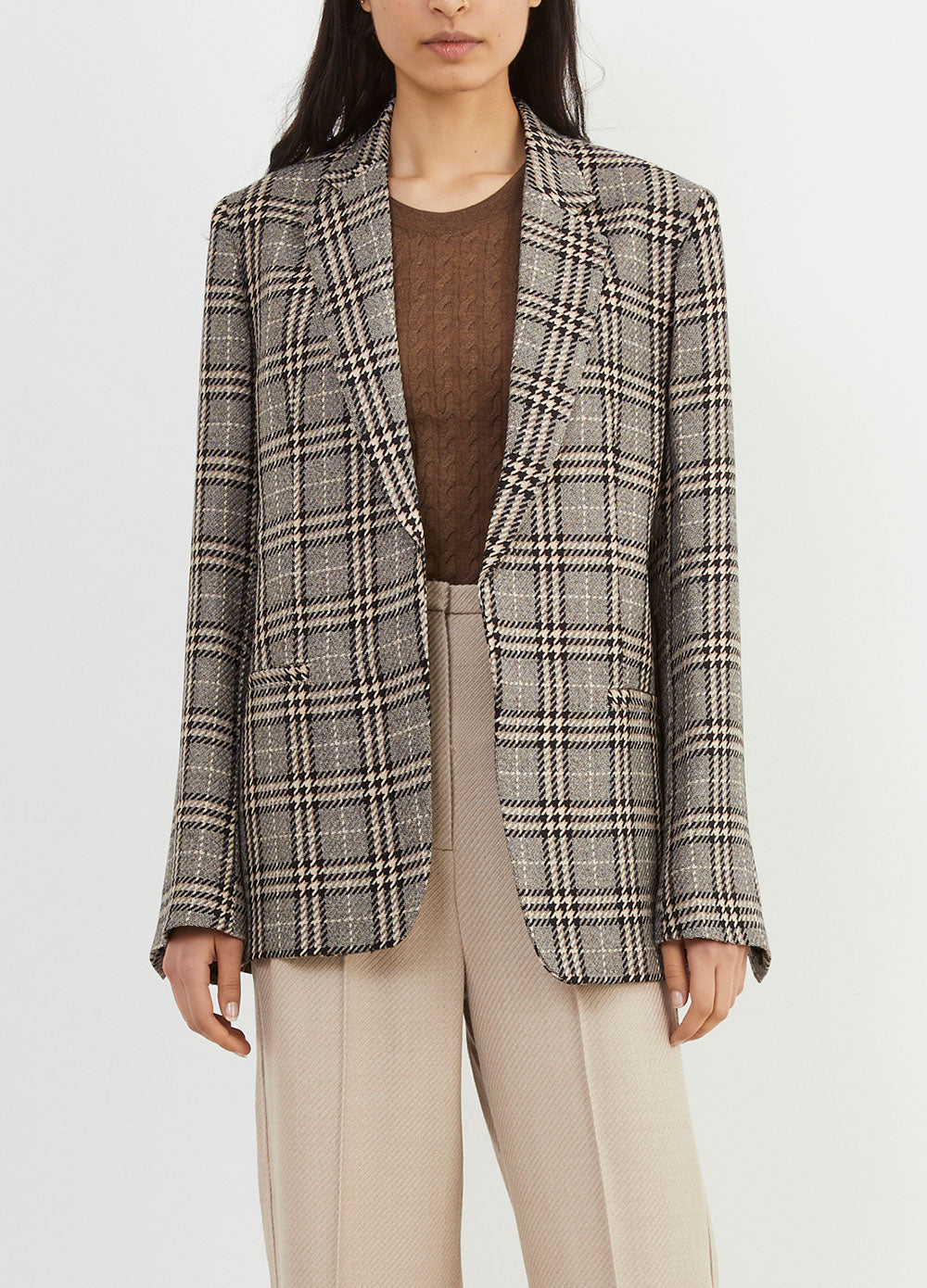 Wide Lapel Blazer