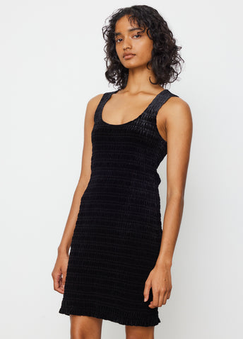 Velvet Smock Mini Dress