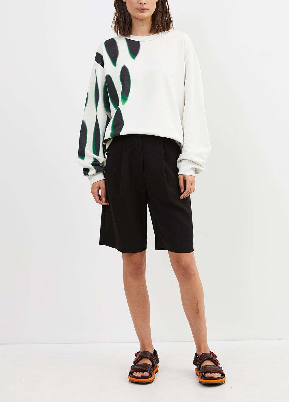 Hextor Printed Oversized Sweatshirt