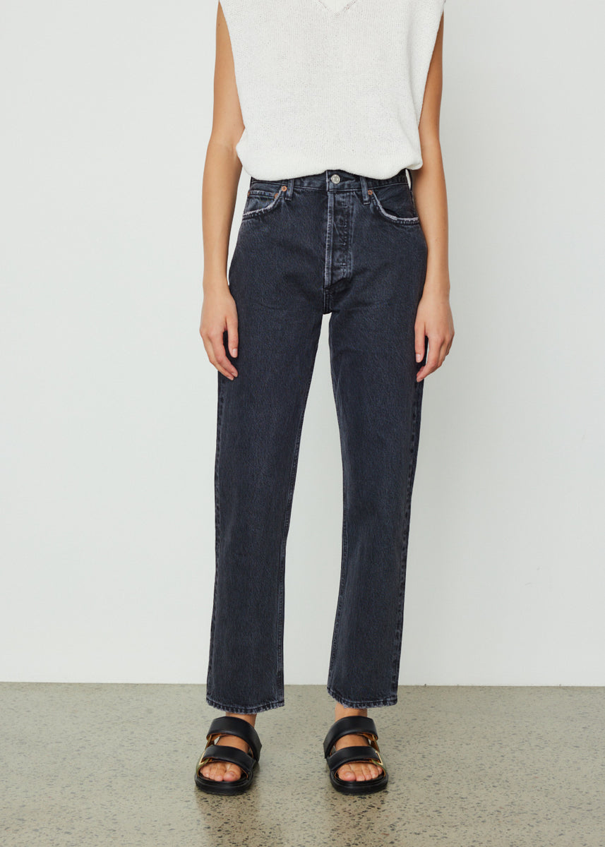 90's Pinch Waist High Waist Straight Leg 32