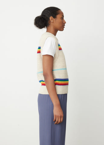 Rainbow Crochet Vest