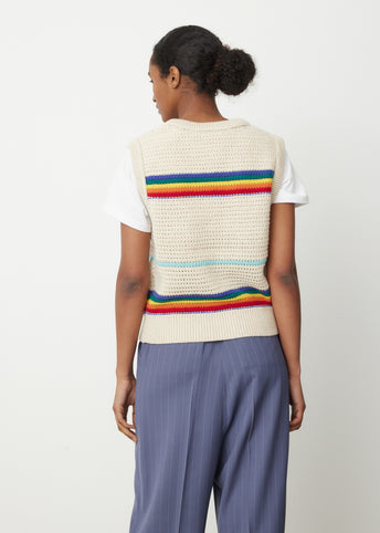 Rainbow Crochet Vest