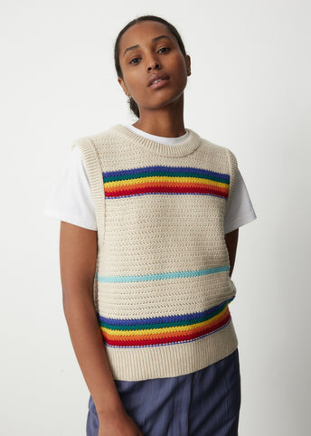 Rainbow Crochet Vest