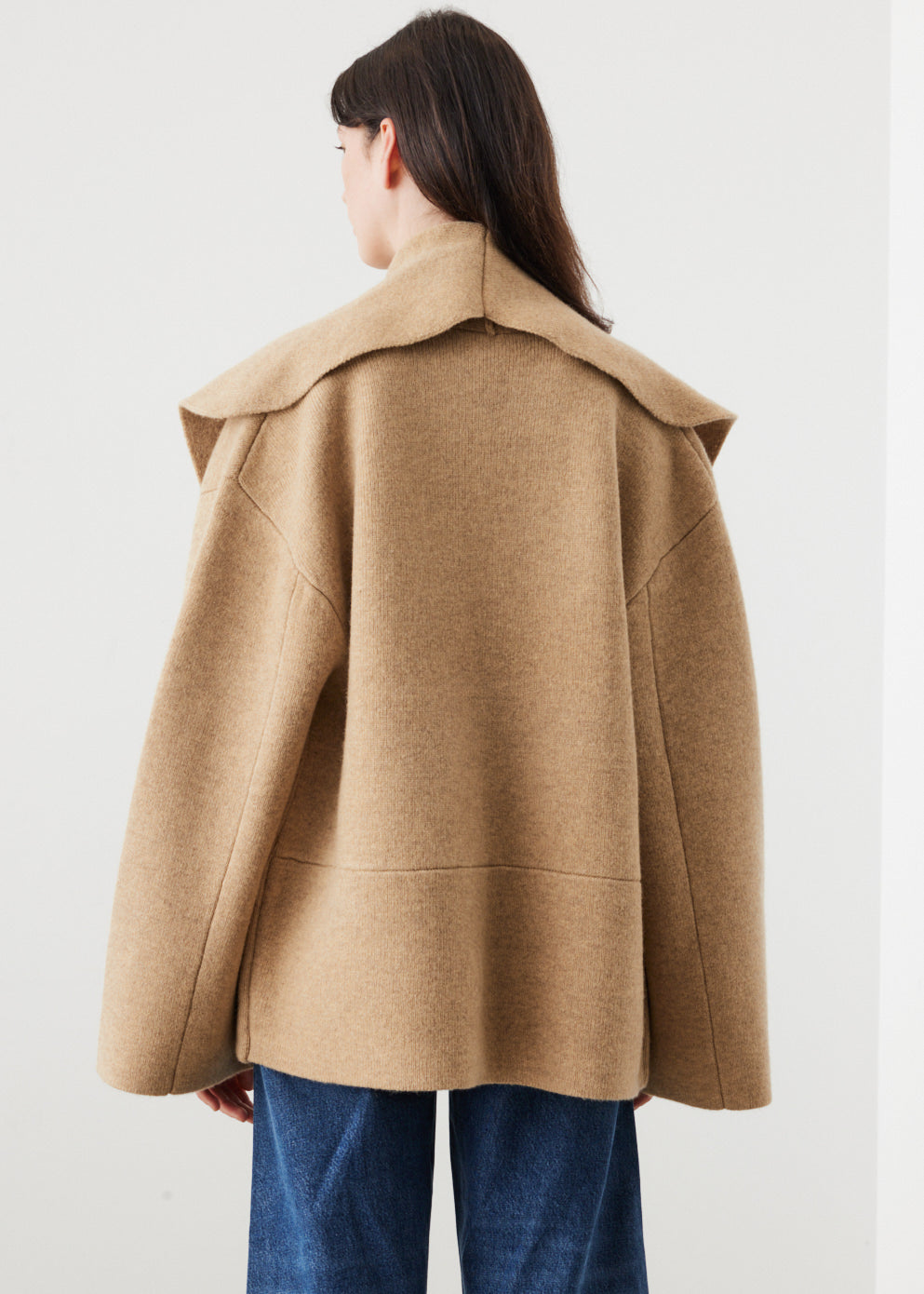 Draped Collar Cardi Jacket
