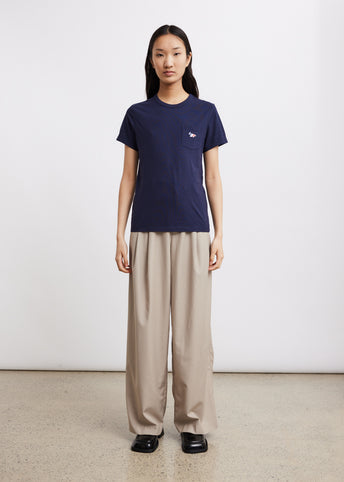 Tricolor Fox Patch Classic Pocket T-Shirt