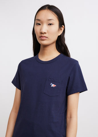 Tricolor Fox Patch Classic Pocket T-Shirt