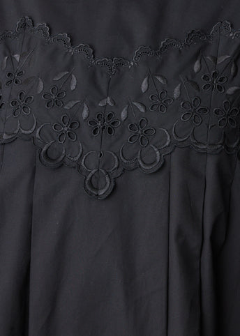 Embroidered Signature Sleeve Dress