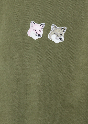 Monochrome Double Fox Head Adjusted Sweatshirt