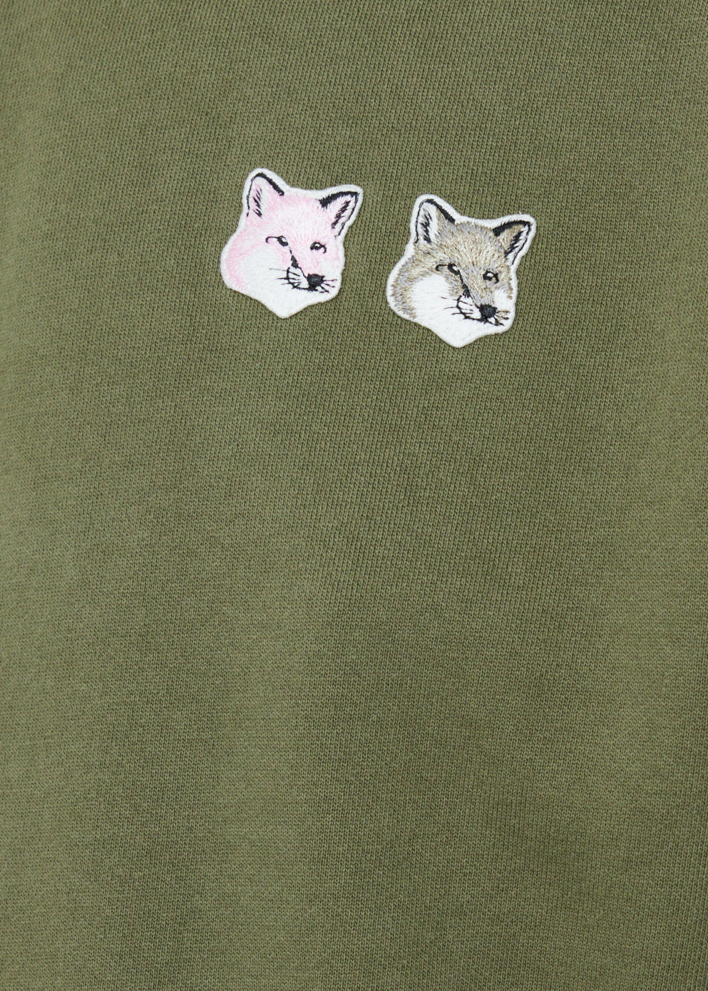 Monochrome Double Fox Head Adjusted Sweatshirt