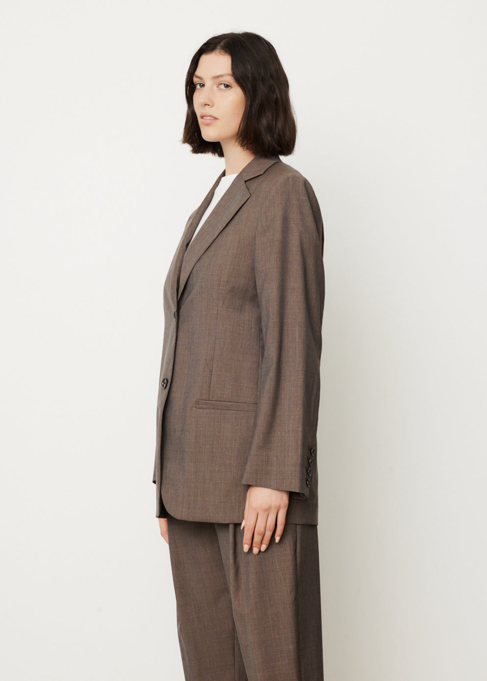 Longline wool best sale blazer