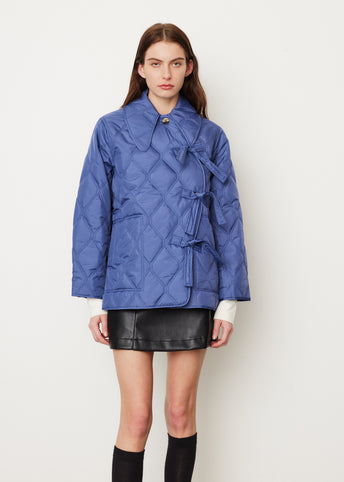 Ripstop Quilt Asymmetric Jacket