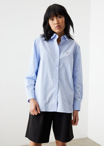 Fox Head Embroidery Classic Shirt