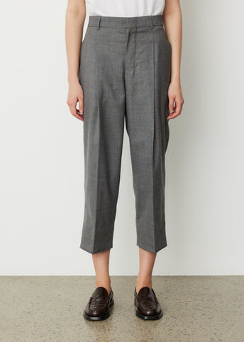 Wide Carrot Fit Trousers