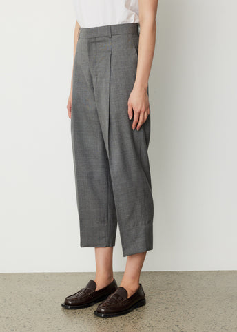 Wide Carrot Fit Trousers