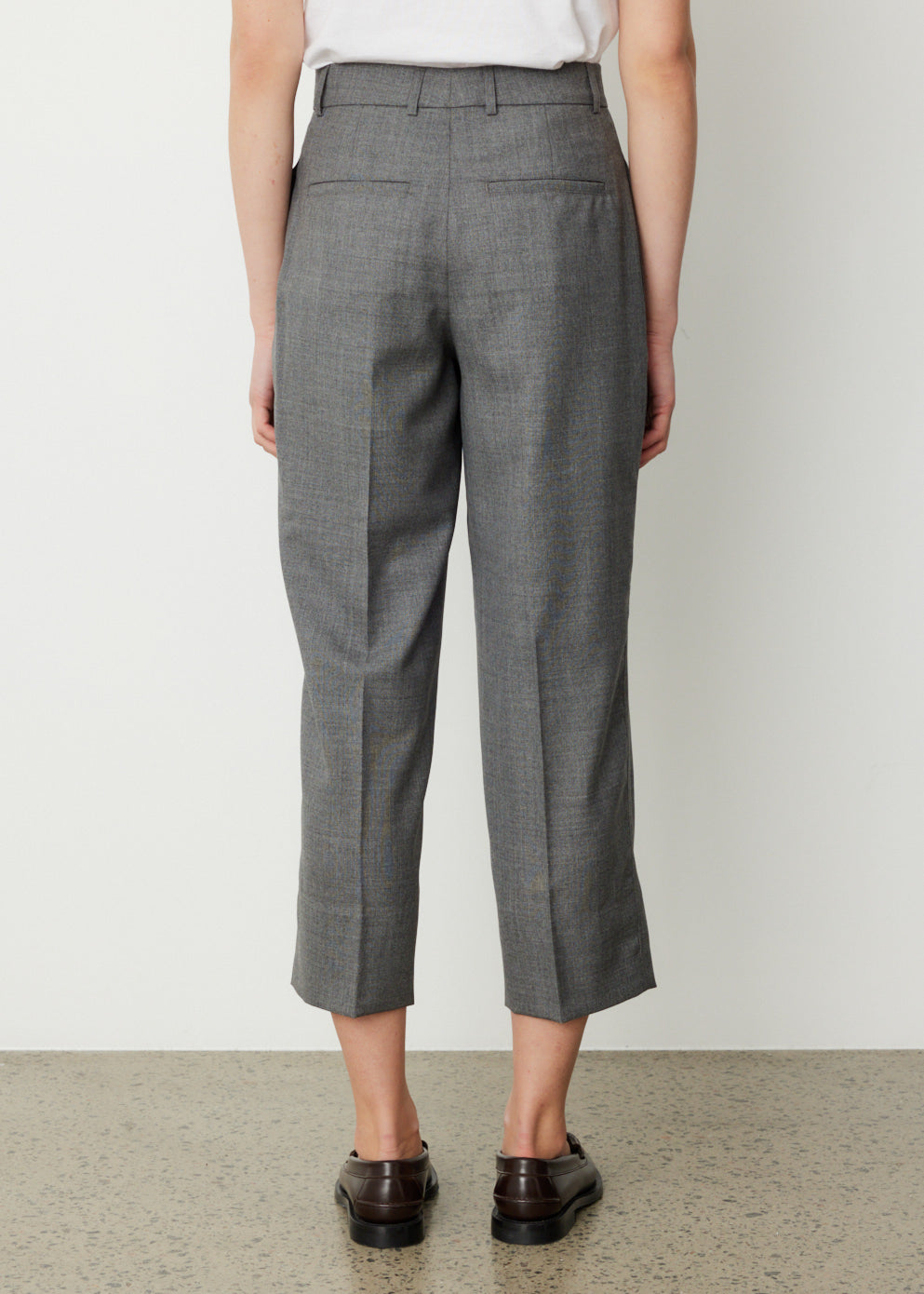 Wide Carrot Fit Trousers