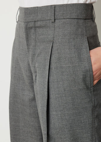 Wide Carrot Fit Trousers
