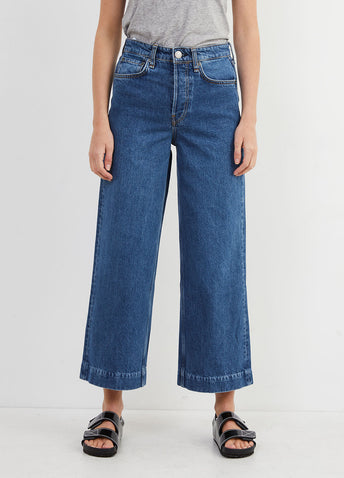 Maya High-Rise Ankle Wide-Leg Jeans