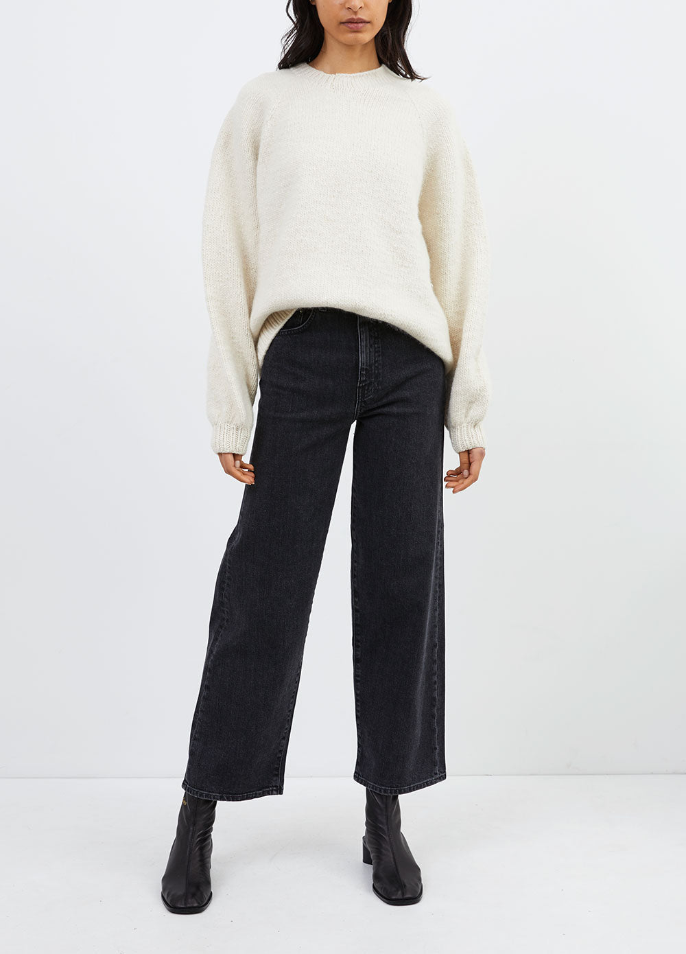 Broken Raglan Knit Sweater