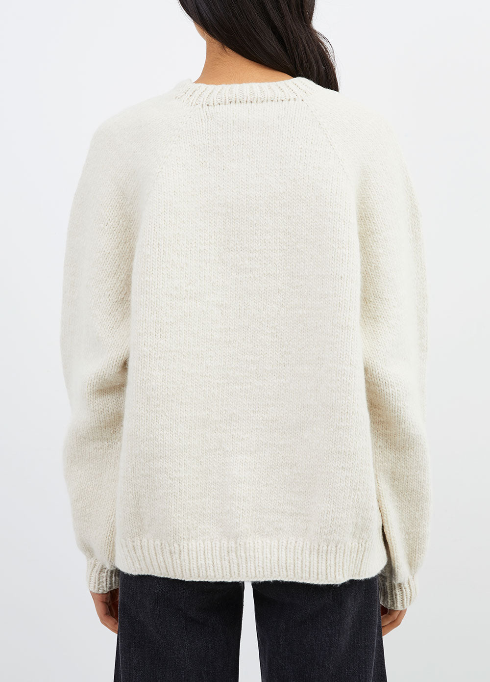 Broken Raglan Knit Sweater