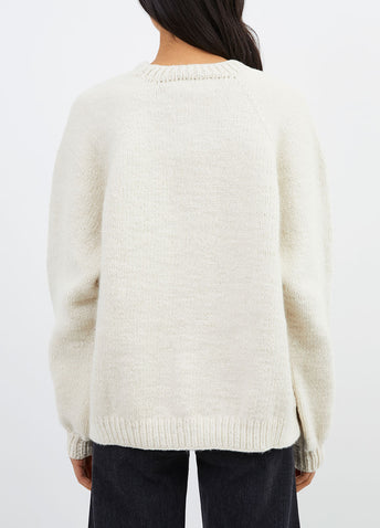 Broken Raglan Knit Sweater