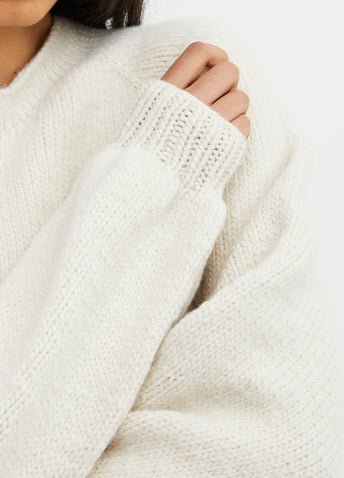 Broken Raglan Knit Sweater