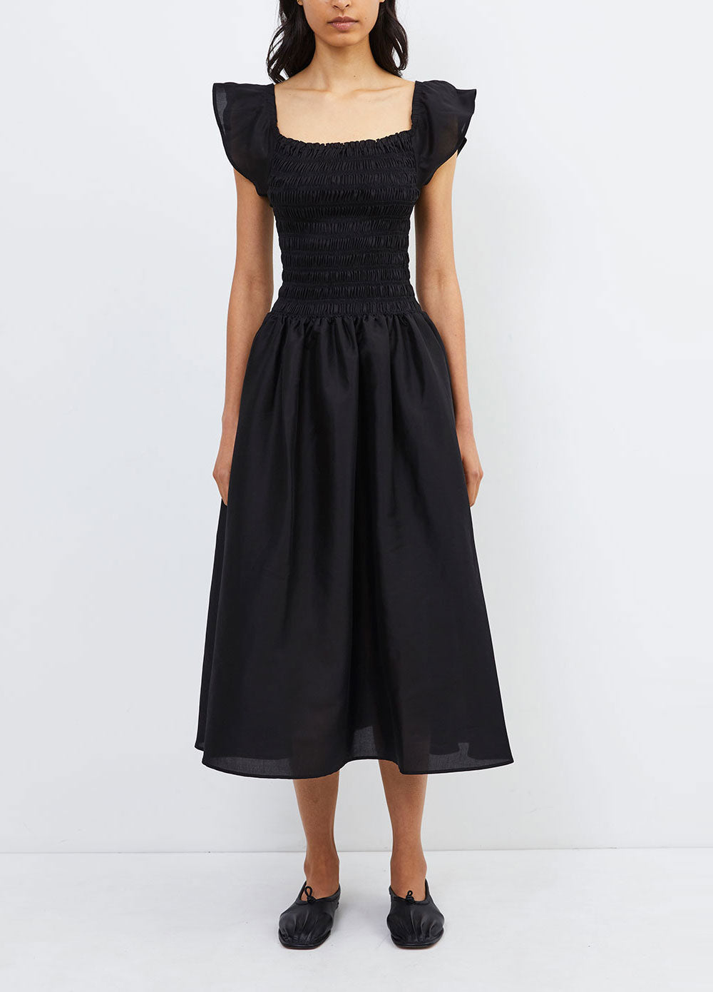 Tea Length Smock Dress