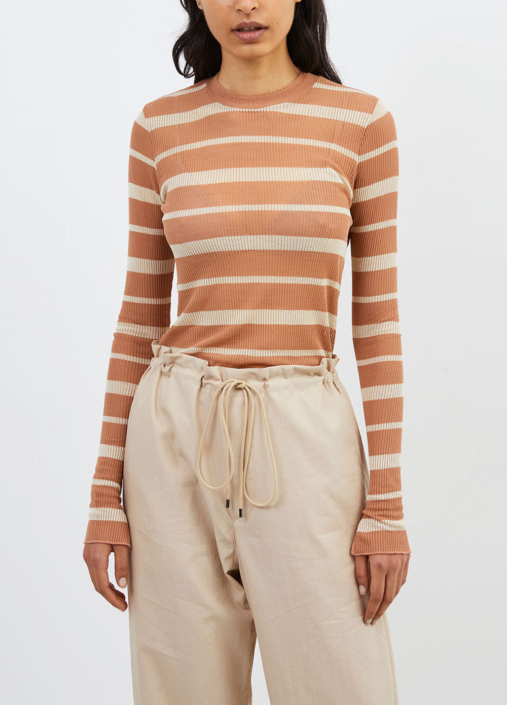 Giza Border Long-sleeve T-shirt