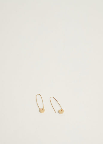 Circle Safety Pin Earrings