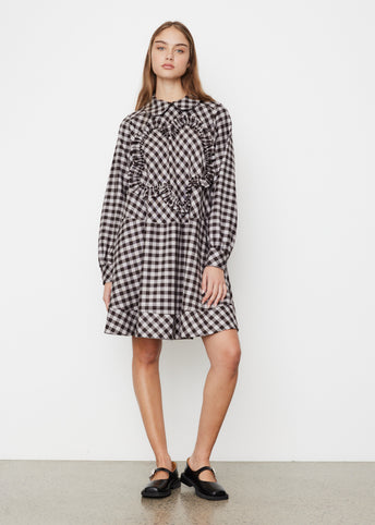 Plastron Flower Tunic Dress