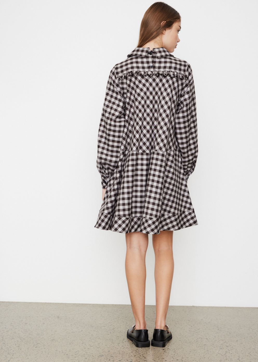 Plastron Flower Tunic Dress