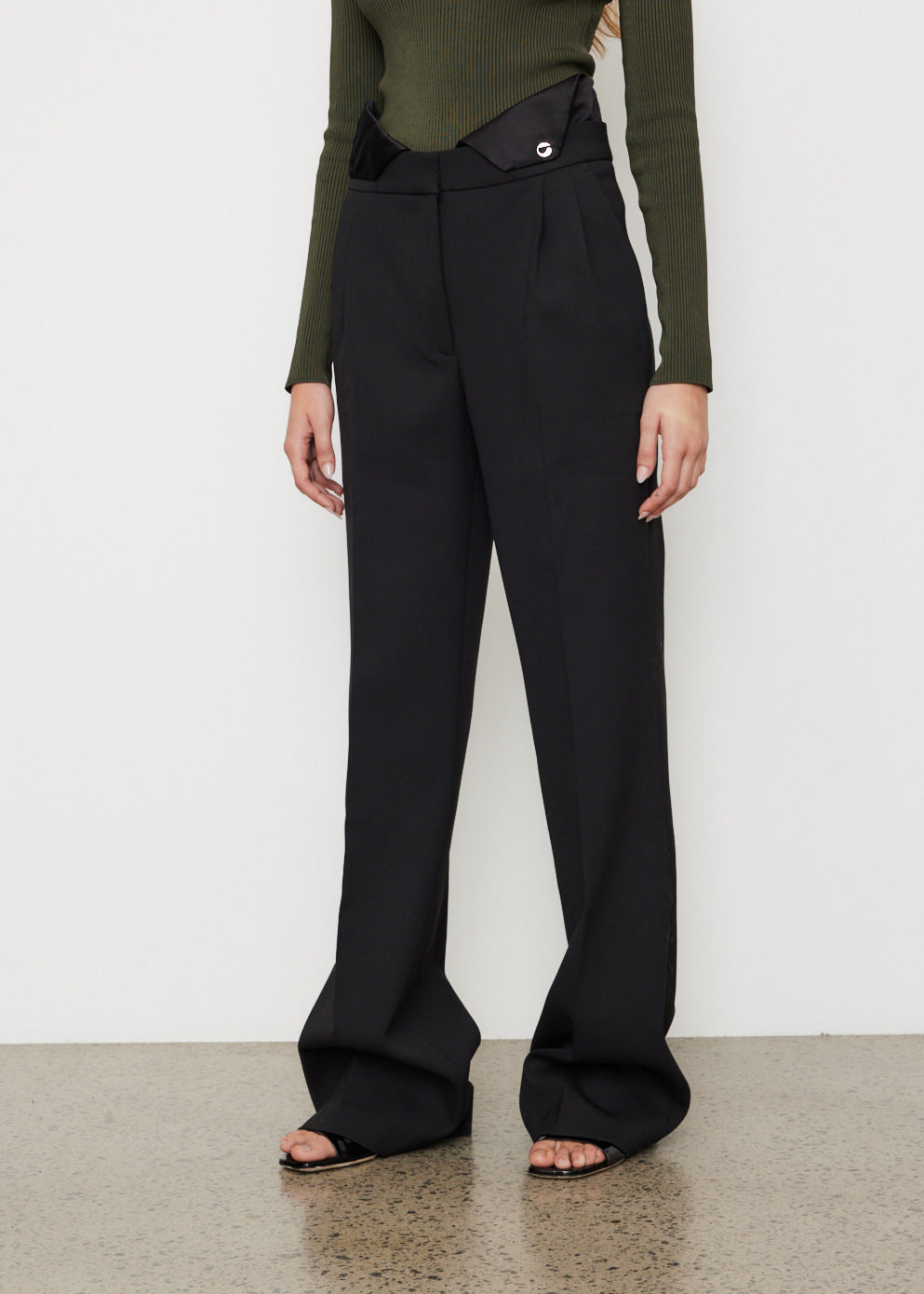 Wide leg tuxedo pants hotsell