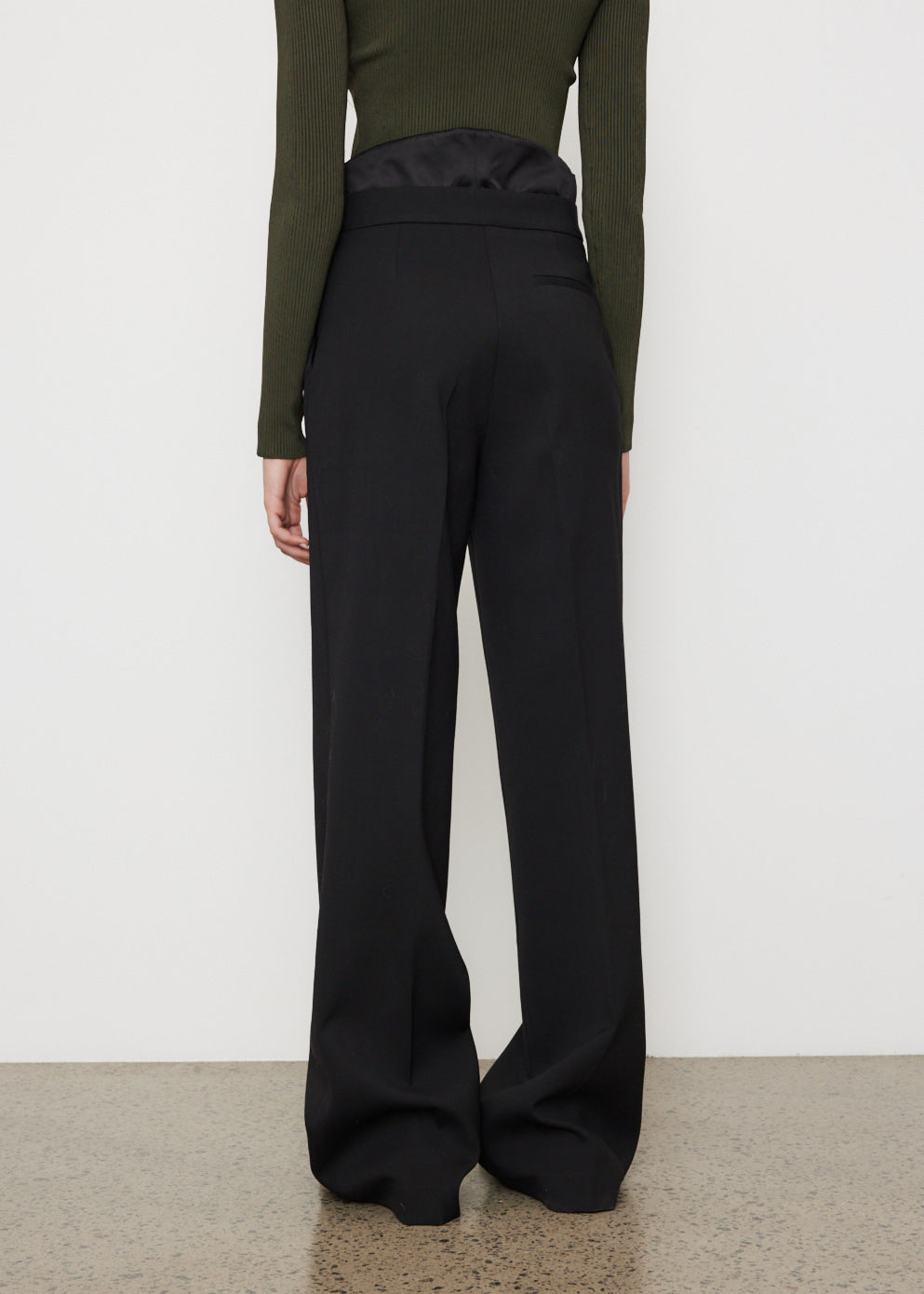 Wide Leg Tuxedo Trousers
