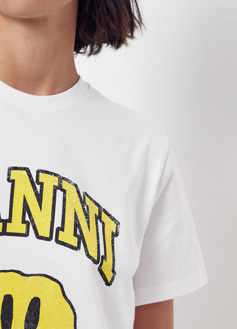Ganni t shirt smiley on sale