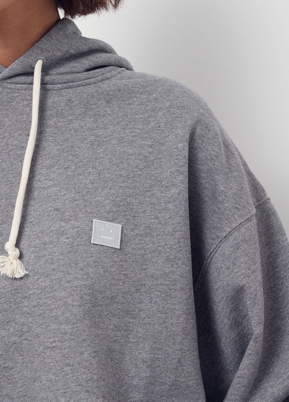 Acne studios ferris face oversized cotton hoodie hot sale