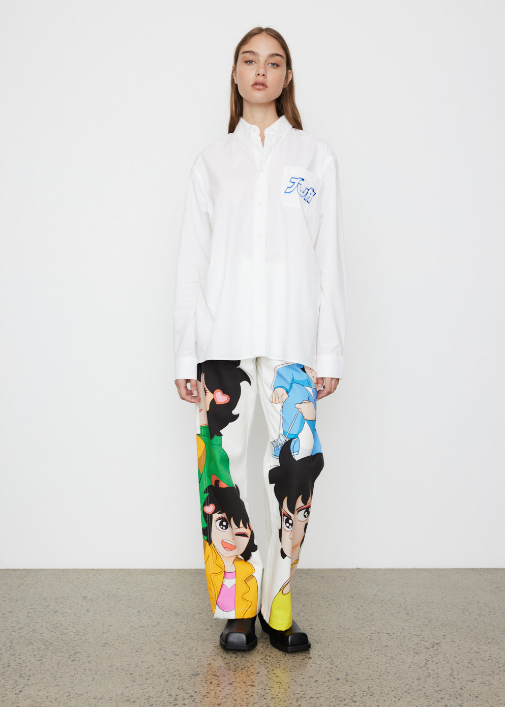 x Run Hany Chest And Back Embroidery Shirt