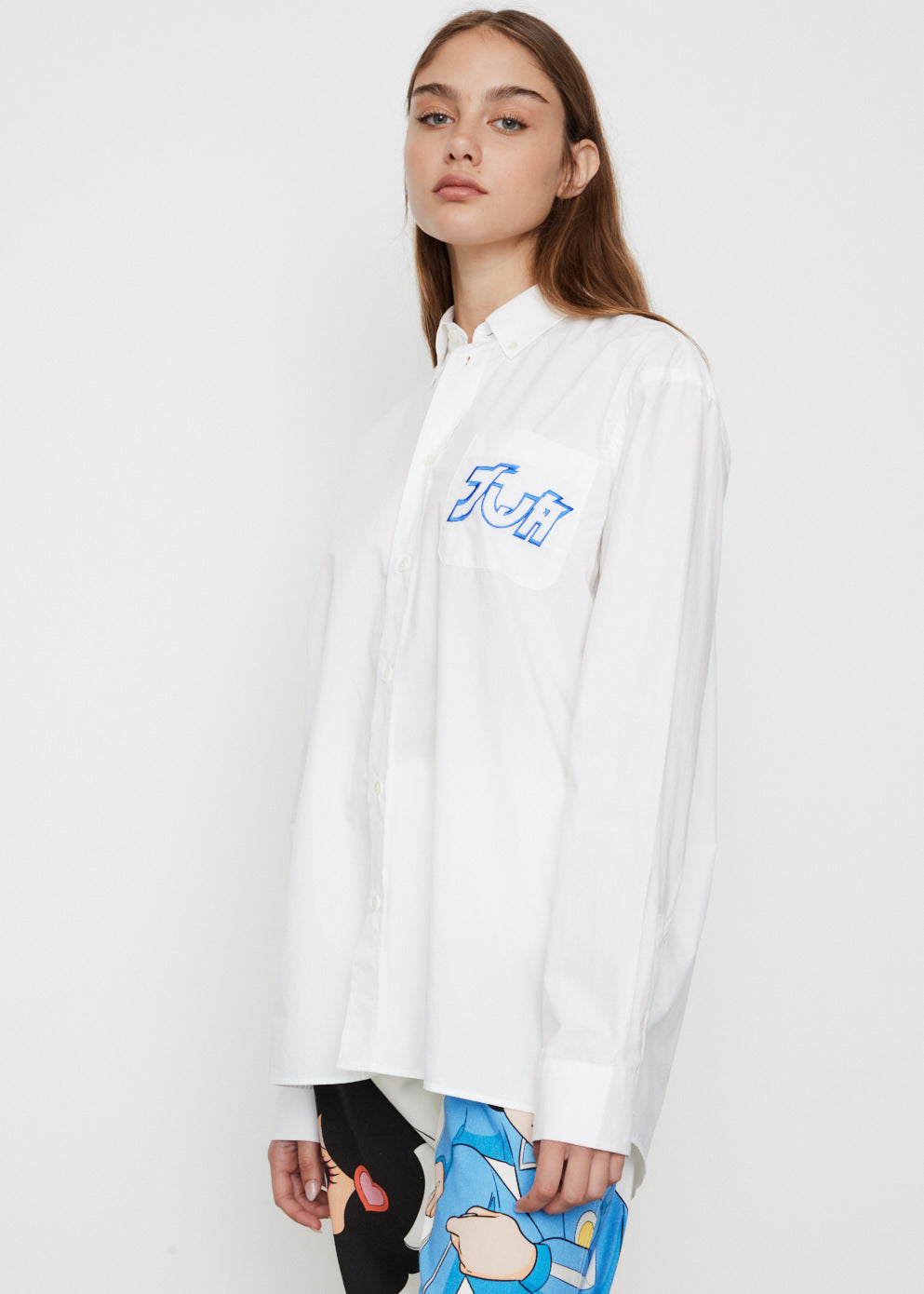 x Run Hany Chest And Back Embroidery Shirt